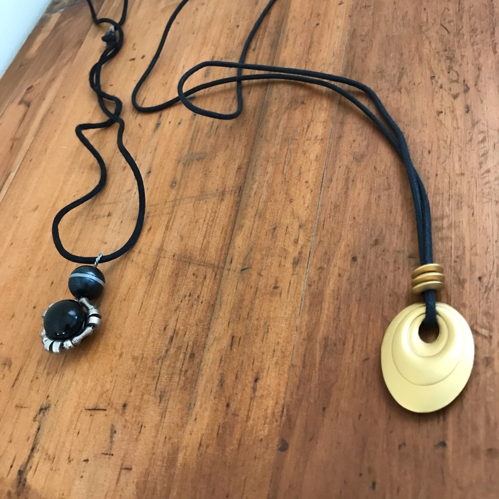 Leather bound necklaces